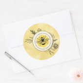 Bienen-Aufkleber Runder Aufkleber (Umschlag)