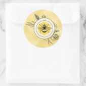 Bienen-Aufkleber Runder Aufkleber (Tasche)