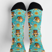 Bienen aus niedlichem Cartoon Socken (Oben)