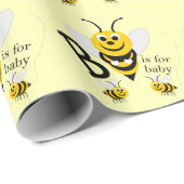 Bienen Baby Geschenkpapier (Rolleneckpunkt)