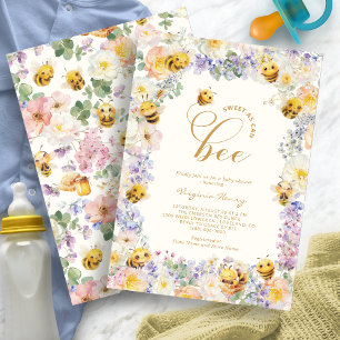 Bienen-Baby-Party Einladung