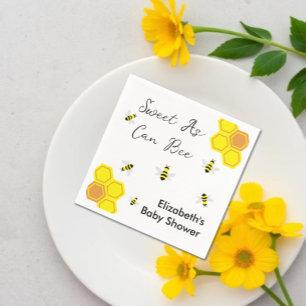 Bienen-Baby-Party Serviette