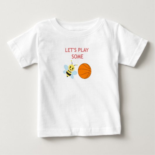 Bienen-Ball-Spielanzug Baby T-shirt (Vorderseite)