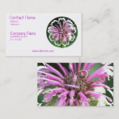 Bienen-Balsam-Blumen-Geschäfts-Karte Visitenkarte (Vorne/Hinten)