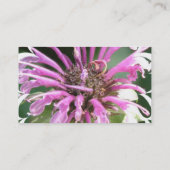 Bienen-Balsam-Blumen-Geschäfts-Karte Visitenkarte (Rückseite)