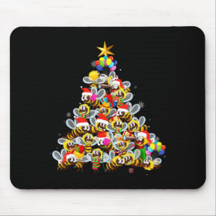 Bienen Baum Weihnachtspulli Weihnachten Für Bienen Mousepad