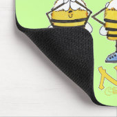 Bienen "Bee No Evil" Mousepad (Ecke)