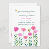 Bienen beleben die Einladung (Vorne/Hinten)