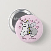 Bienen-Bergwerk-alter englischer Schäferhund Button (Vorne & Hinten)