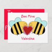Bienen-Bergwerk-Valentinsgruß Feiertagspostkarte (Vorne/Hinten)