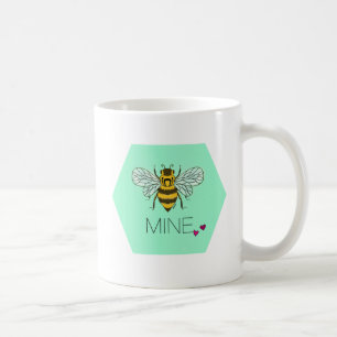 Bienen-Bergwerkvalentine-Tasse Kaffeetasse
