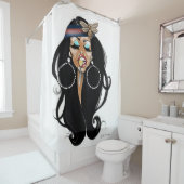 Bienen-bescheidener Duschvorhang (Beispiel)