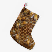 Bienen-Bienenstock Kleiner Weihnachtsstrumpf (Vorderansicht (hängend))