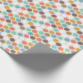 Bienen-Bienenstock-Modul-Muster Geschenkpapier (Ecke)