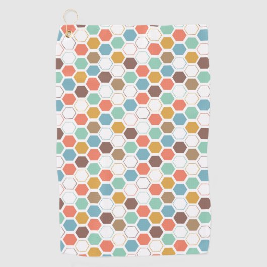 Bienen-Bienenstock-Modul-Muster Golfhandtuch (Vorderseite)