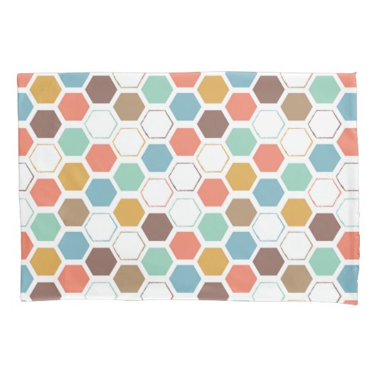 Bienen-Bienenstock-Modul-Muster Kissenbezug (Vorderseite-Links)