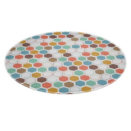 Bienen-Bienenstock-Modul-Muster Schneidebrett (Ecke)