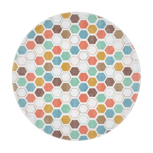 Bienen-Bienenstock-Modul-Muster Schneidebrett (Vorderseite)