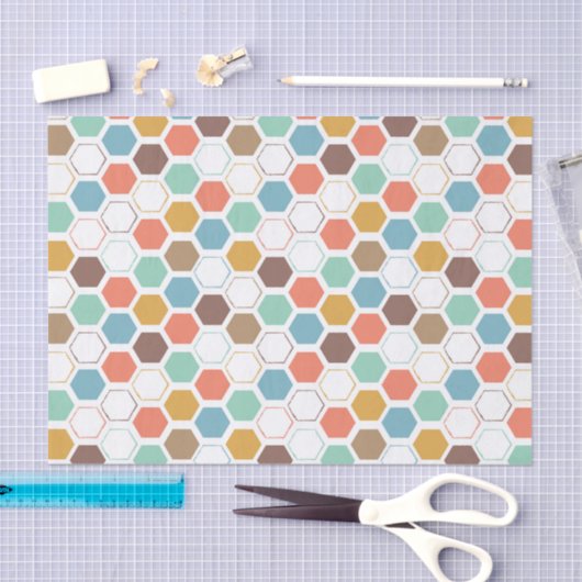 Bienen-Bienenstock-Modul-Muster Seidenpapier (Handwerk)