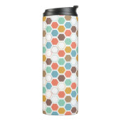 Bienen-Bienenstock-Modul-Muster Thermosbecher (Nach links gedreht)