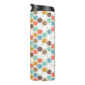 Bienen-Bienenstock-Modul-Muster Thermosbecher (Nach rechts gedreht)