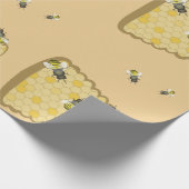Bienen-Bienenstock-Packpapier Geschenkpapier (Ecke)