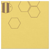 Bienen-Bienenwaben-Muster Stoff (Nahaufnahme)