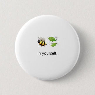 Bienen-Blatt in selbst Button