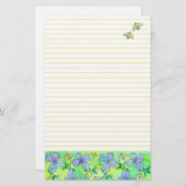 Bienen blühen gelb briefpapier (Vorne/Hinten)