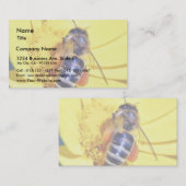 Bienen Blume Pollen Visitenkarte (Vorne/Hinten)