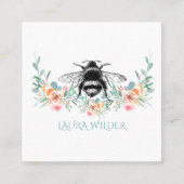 Bienen-Blumen Visitenkarte (Vorderseite)