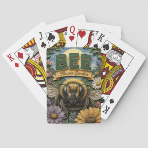 Bienen-Blumengarten POPCUT Spielkarten