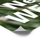 Bienen brauchen Unkraut Poster (Ecke)