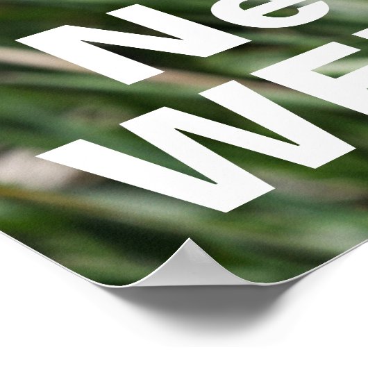 Bienen brauchen Unkraut Poster (Ecke)