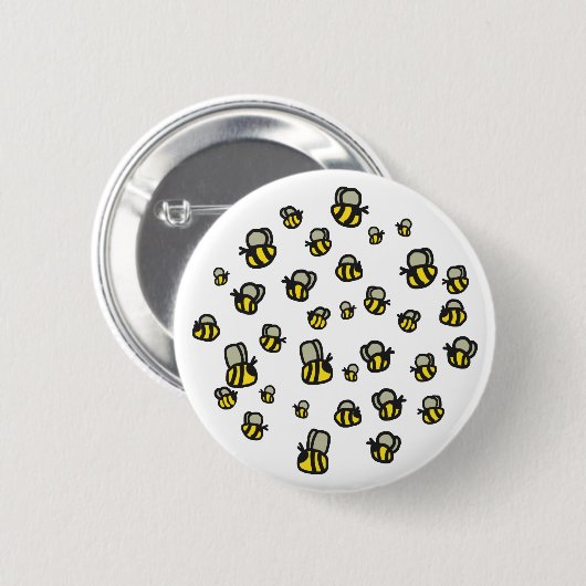 Bienen Button (Vorne & Hinten)