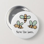 Bienen Button (Vorne & Hinten)