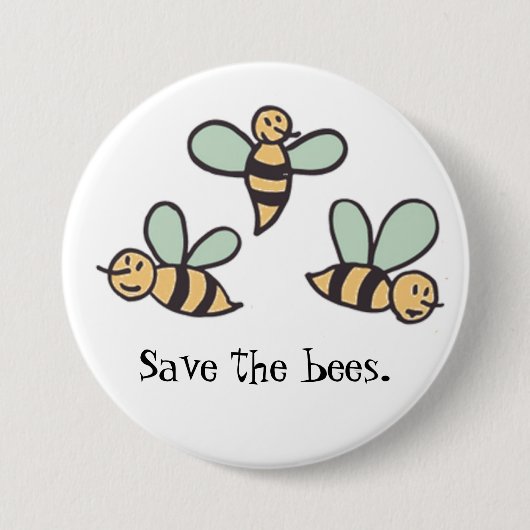 Bienen Button (Vorderseite)