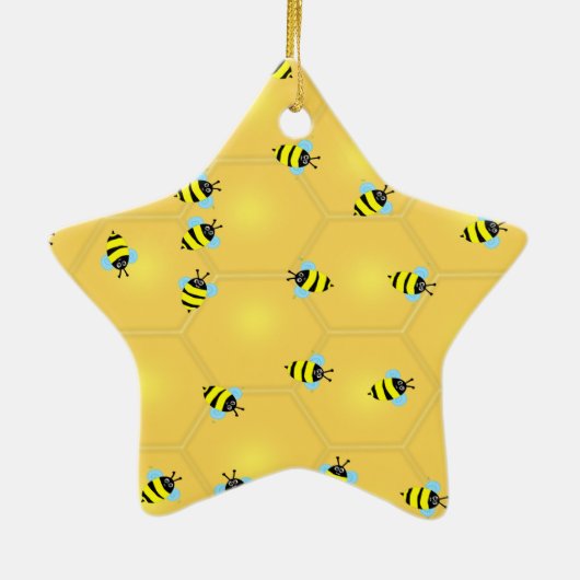 Bienen Buzzing Keramikornament (Hinten)