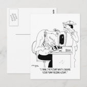 Bienen-Cartoon 6985 Postkarte (Vorne/Hinten)