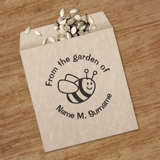 Bienen-Cartoon-Briefmarke Gummistempel
