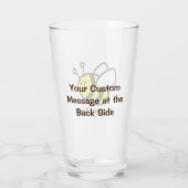 Bienen Cartoon Glas (Rückseite)