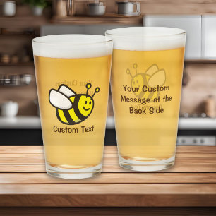 Bienen Cartoon Glas