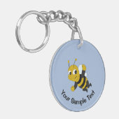 Bienen-Cartoon-Schlüsselanhänger Schlüsselanhänger (Vorderseite links)