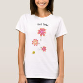 Bienen Coole Hummeln mit 3D-Blume T-Shirt (Vorderseite)