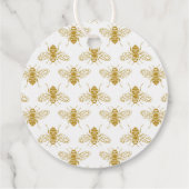 Bienen Daisis und Sonnenblumen Baby-Dusche Geschenkanhänger (Rückseite)