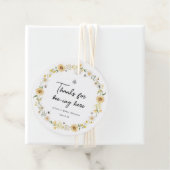 Bienen Daisis und Sonnenblumen Baby-Dusche Geschenkanhänger (Beispiel)