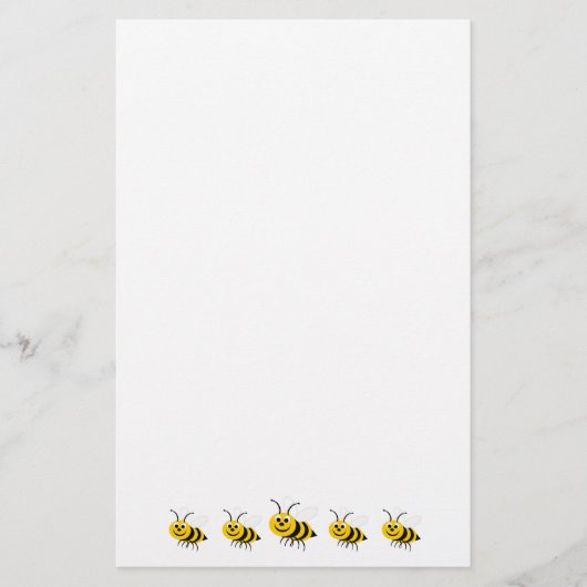 Bienen Design Briefpapier (Vorderseite)