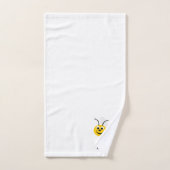 Bienen-Design monogrammiert Badhandtuch Set (Handtuch)