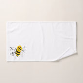 Bienen-Design monogrammiert Badhandtuch Set (Handtuch)