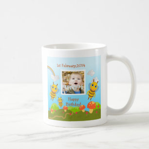 Bienen, die alles Gute zum Geburtstag mit Foto Kaffeetasse